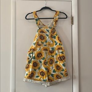 American Apparel Denim Sunflower Overalls